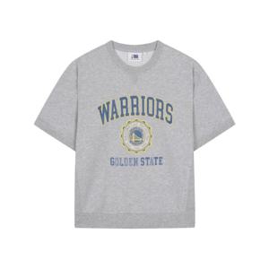 [NBA] GSW 빅 아트웍 반팔 맨투맨 (멜란지그레이) N252TS030P