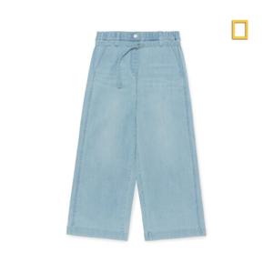 내셔널지오그래픽키즈  (K252GPT020) 여아 와이드핏 데님 팬츠 청바지