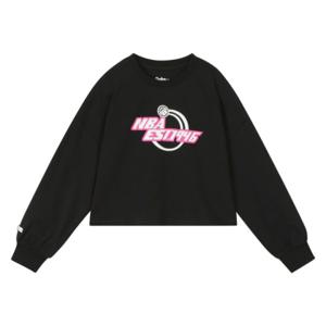 [NBA KIDS]NBA 여아 로고 포인트 크롭 맨투맨 K241TS640P190