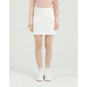 헤지스골프  (HWSK5A211OW)  25SS 화이트 여성 A라인 트임 스커트