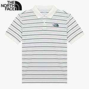 노스페이스 NT7PR05B 남성 쿨맥스 스트라이프 반팔 폴로 카라 티셔츠 KR