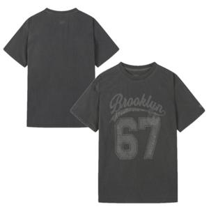 [NBA] BKN 넘버링 피그먼트 반팔티셔츠 (다크그레이) N252TS121P
