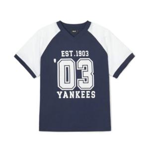 MLB키즈반팔티 TQK 7ATSV0543-50NYS VARSITY 빅로고 반팔 티셔츠