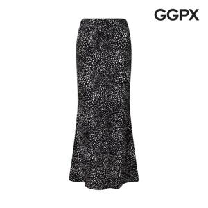 [GGPX] 레오파드 플리츠 머메이드 롱 스커트 (GP3SK024F)