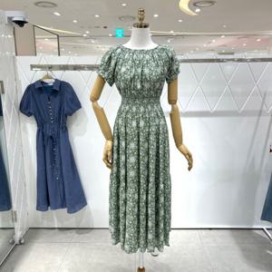 [밸리걸] 플라워 밴딩 코튼 원피스 225850