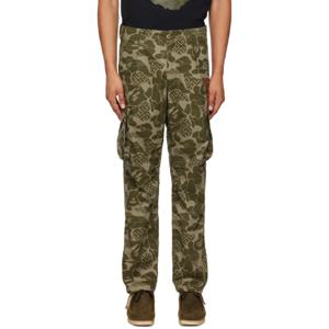 BAPE 카고팬츠 카키 아시아 카모 카고 팬츠 241546M188004