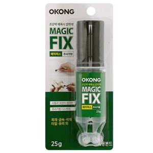 오공 매직픽스 (주사기형 25g)초강력 에폭시 접착제