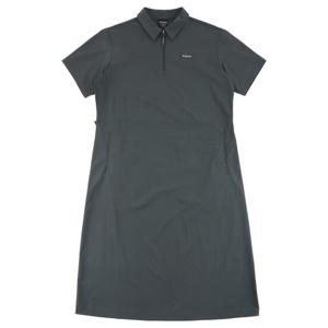 디스커버리 여성 프레시벤트 폴튼 경량 우븐 반집업 원피스 DWOP94053DGS