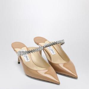 JIMMY CHOO Bing 65 비스킷 컬러 사보, 라인스톤 장식 BING65PAT/Q_JIMCH-BI