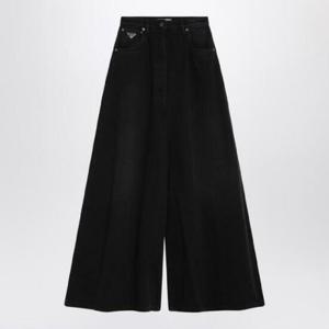 PRADA 검은색 와이드 레그 청바지 GFP520OOO148J/Q_PRADA-F0557