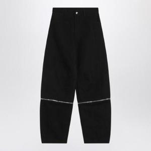MONCLER X WILLOW SMITH 지퍼 디테일이 있는 검은색 바지 2A000-01M5014/XH_MONGE-999