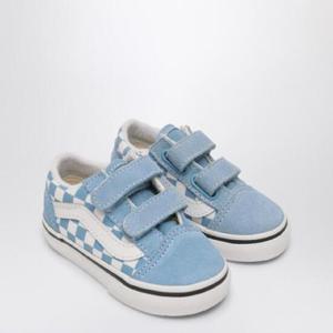 VANS White/Blue Old Skool Sneakers with Check Pattern VN0009RC-ACO/Q_VANS-E2W1