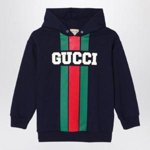 GUCCI 다크 블루 코튼 플리스 스웨트셔츠 791861XJGOF/XH_GUC-4392