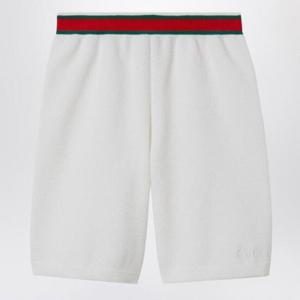 GUCCI White short with Web ribbon 809676XKEIS/Q_GUC-9060