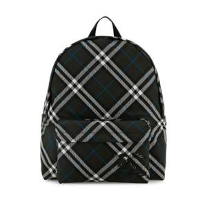 BURBERRY Embroidered fabric Check backpack 8102238 C1213