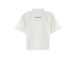 BALENCIAGA White cotton t-shirt 818431TPVK1 9040