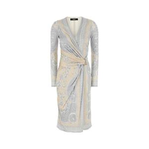 VERSACE Printed viscose dress 10180611A13871 5E450