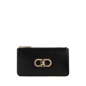 SALVATORE FERRAGAMO 블랙 가죽 지갑 220629770767 NERFLARED