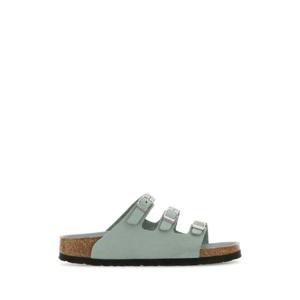 BIRKENSTOCK Mint green leather Florida slippers 1029450 PURESAGE
