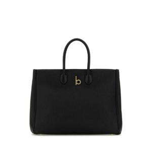 BURBERRY Black leather medium Rocking Horse handbag 8097575 A1189
