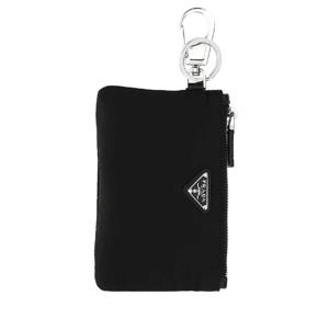 PRADA 블랙 나일론 열쇠 고리 2TT1172DMK F0002