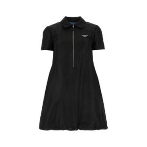 PRADA 블랙 파유 미니 드레스 P3L64SOOO14KH F0002