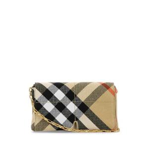 BURBERRY 자수 패브릭 크로스바디 백 8103697 B9368