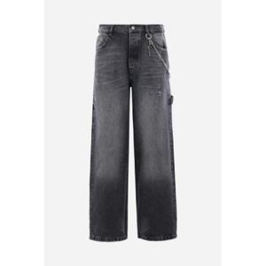MARC JACOBS oversize denim jeans with chain 2S5RBT003D02011