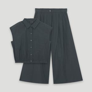 코데즈컴바인  블라우스 크랍팬츠 셋업 (CKB-XX506W4)