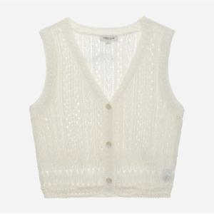 [써스데이아일랜드][여성]레이스 패치 니트 베스트(T254MVT343W