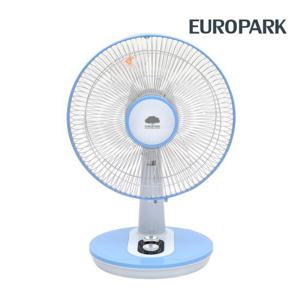 유로파크 30cm날개 데스크탑 선풍기 EU-128KN 탁상용 3단풍량 2시간타이머 좌우회전
