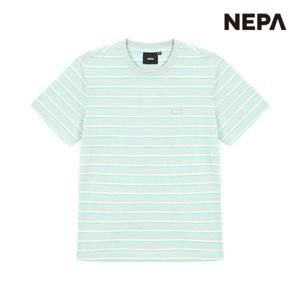 [네파]네파 공용 스트라이프 반팔 라운드 티셔츠_7KD5364