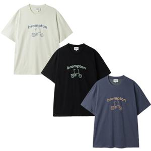브롬톤런던 P252UTS438 남여공용 1975 BICYCLE GRAPHIC T-SHIRT 반팔 티셔츠