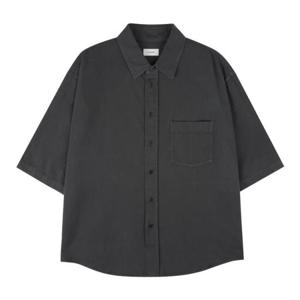 르메르 SH1174 LD1041 BL714 가먼트 다이드 데님 반팔셔츠
