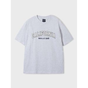 [후아유]WHRPF2402U LIGHT MELANGE GRAY 캘리포니아 로고 반팔티