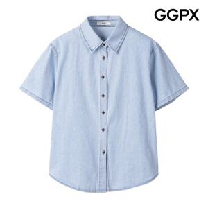 GGPX  스티치 데님 셔츠 (GP5SH042F)