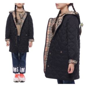 [버버리]22FW 다이아몬드 퀼팅 후드 자켓 (8053682_BLACK_22F)
