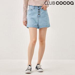 [포커스]클럽코코아 버튼라인롤업데님팬츠_C2A2PT4036