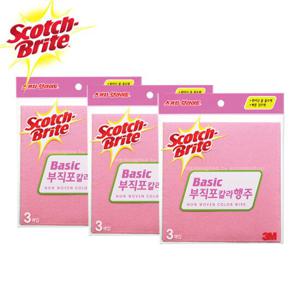 [3M]부직포 칼라행주 3매입 3개세트