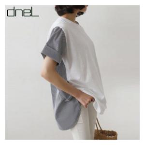 [드넬][드넬]배색스트라이프티DT11777A