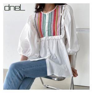 [드넬][드넬]레인보우퍼프블라우스DB11853A
