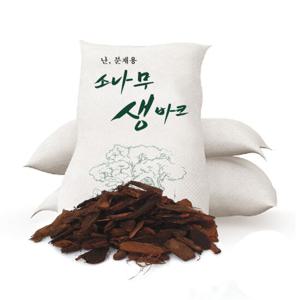 소나무 생바크 40L 화분 조경 천연 멀칭재