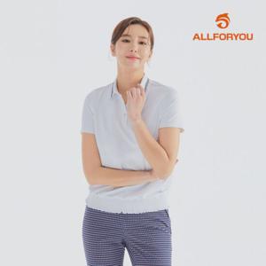 [올포유][올포유] 여름 여성 카라 포인트 반팔 티셔츠 AWTYL4291