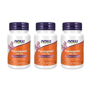 3개X  나우푸드  피크노제놀  100mg  비타민  60캡슐