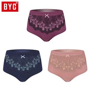 여성팬티 BYC 여성 맥시레이스 3매입 삼각팬티 DOLR5111