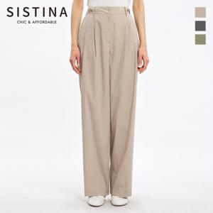 [SISTINA] 인기 사이드 버튼 스트레이트 팬츠_AWWSLO21160