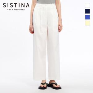 [SISTINA] 인기 투턱 컬러 스트레이트 팬츠_AWWSLO21110