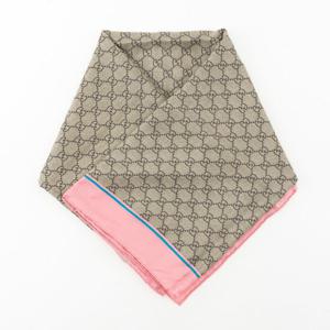 GUCCI 구찌 꿀벌 Bee 모양 실크 스카프 핑크 499130 3G001 5869