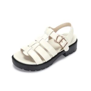 [무크]여성 캐주얼 샌들 3.5cm 아이보리 422512AQ