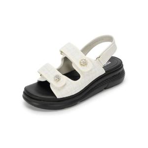 [무크]여성 캐주얼 샌들 4.5cm 아이보리 422504ZQ